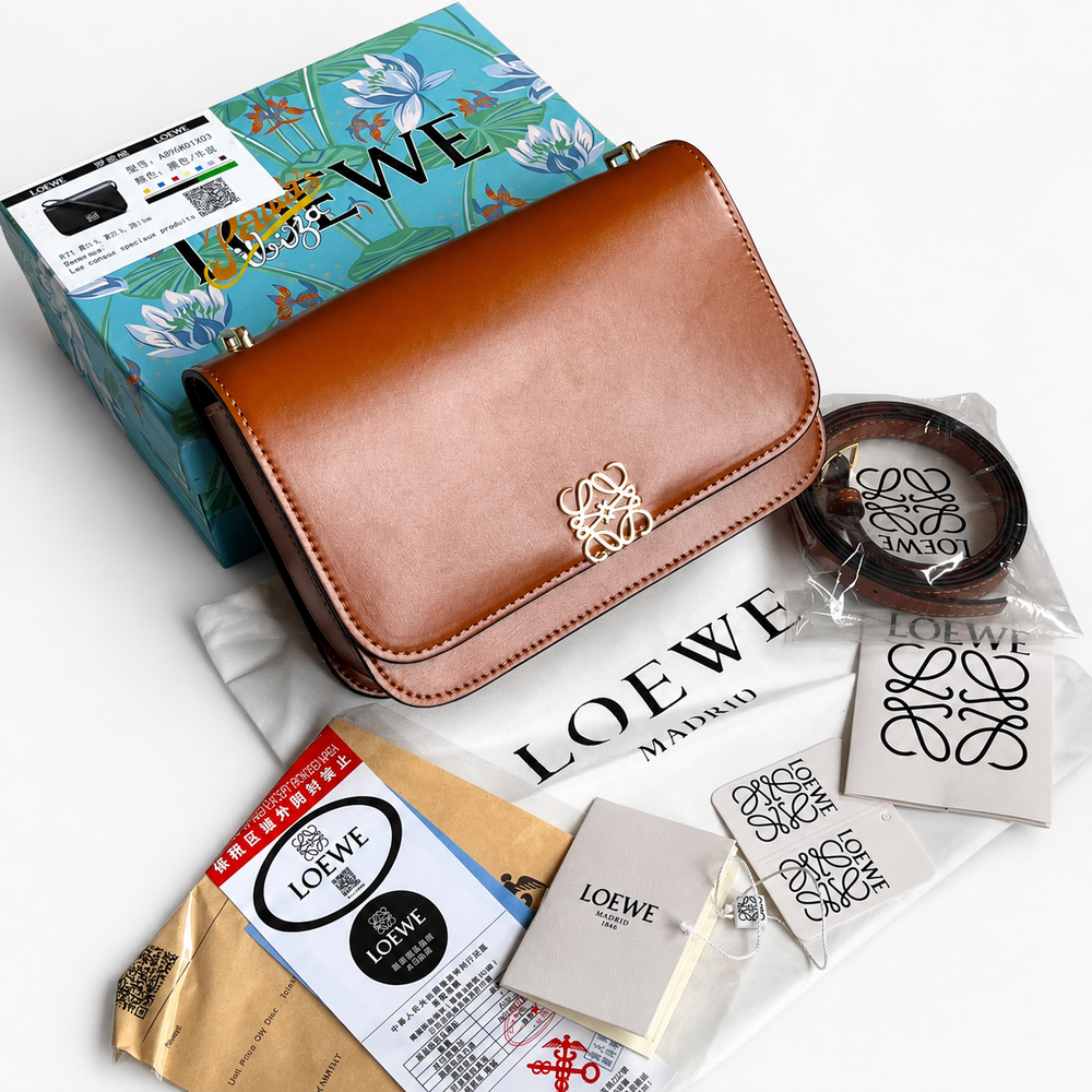 Loewe Goya Anagram Classic Flap Shoulder Bag