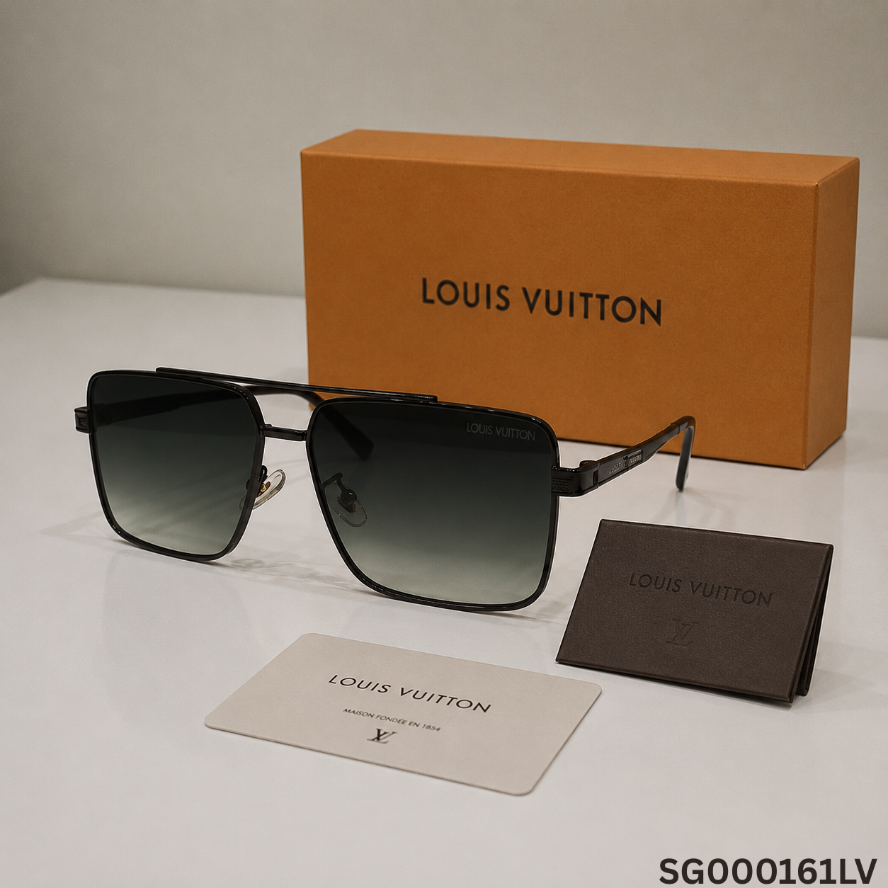 Louis Vuitton Attitude Pilot Square Sunglasses
