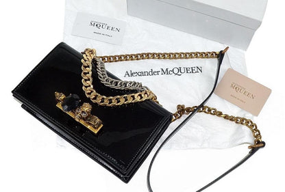 Alexander McQueen Skull Chain Shoulder Clutch