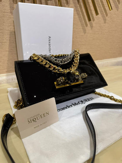 Alexander McQueen Skull Chain Shoulder Clutch