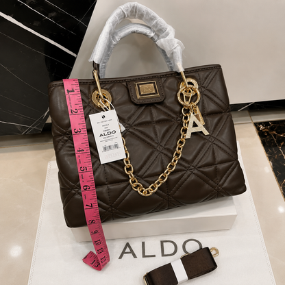 Aldo Quilted Chain Tote Bag