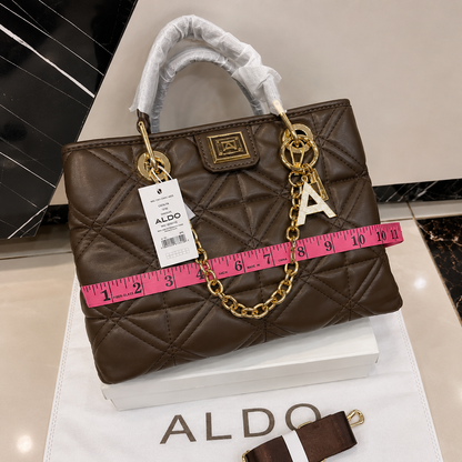 Aldo Quilted Chain Tote Bag