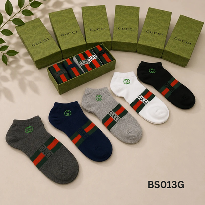 Gucci Web Stripe Logo Premium Ankle Socks