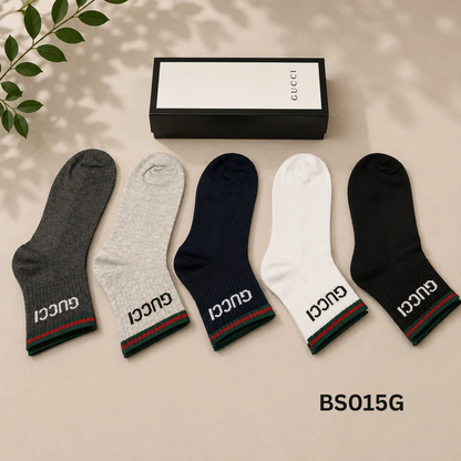 Gucci Web Stripe Logo Premium Crew Socks