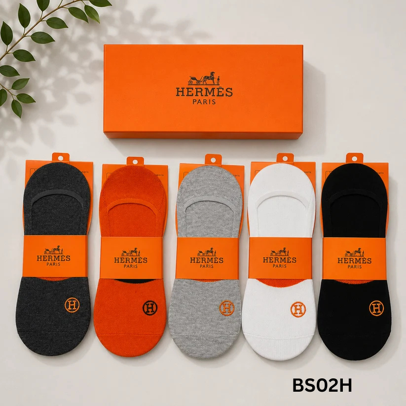 Hermès H Logo Premium No-Show Socks
