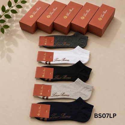 Loro Piana Signature Logo Premium Ankle Socks