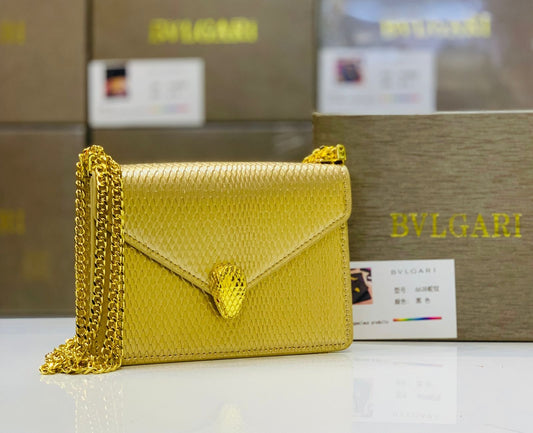 Bvlgari Serpenti Forever Gold Chain Shoulder Bag