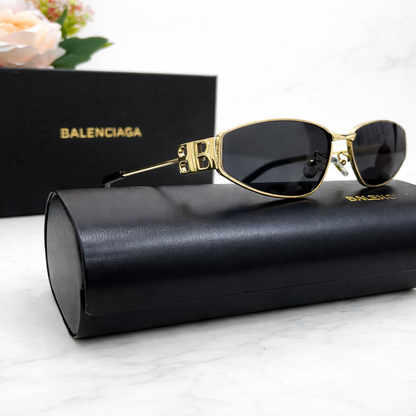 Balenciaga BB Logo Slim Frame Sunglasses