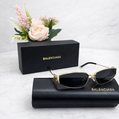 Balenciaga BB Logo Slim Frame Sunglasses