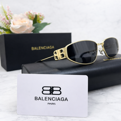 Balenciaga BB Logo Slim Frame Sunglasses
