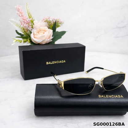 Balenciaga BB Logo Slim Frame Sunglasses