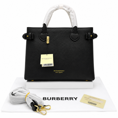 Burberry Leather Belt Tote Bag