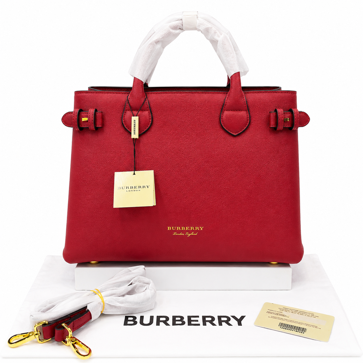 Burberry Leather Belt Tote Bag
