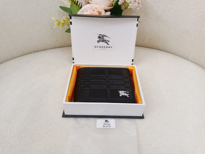 Burberry London Signature Check Premium Leather Bifold Wallet
