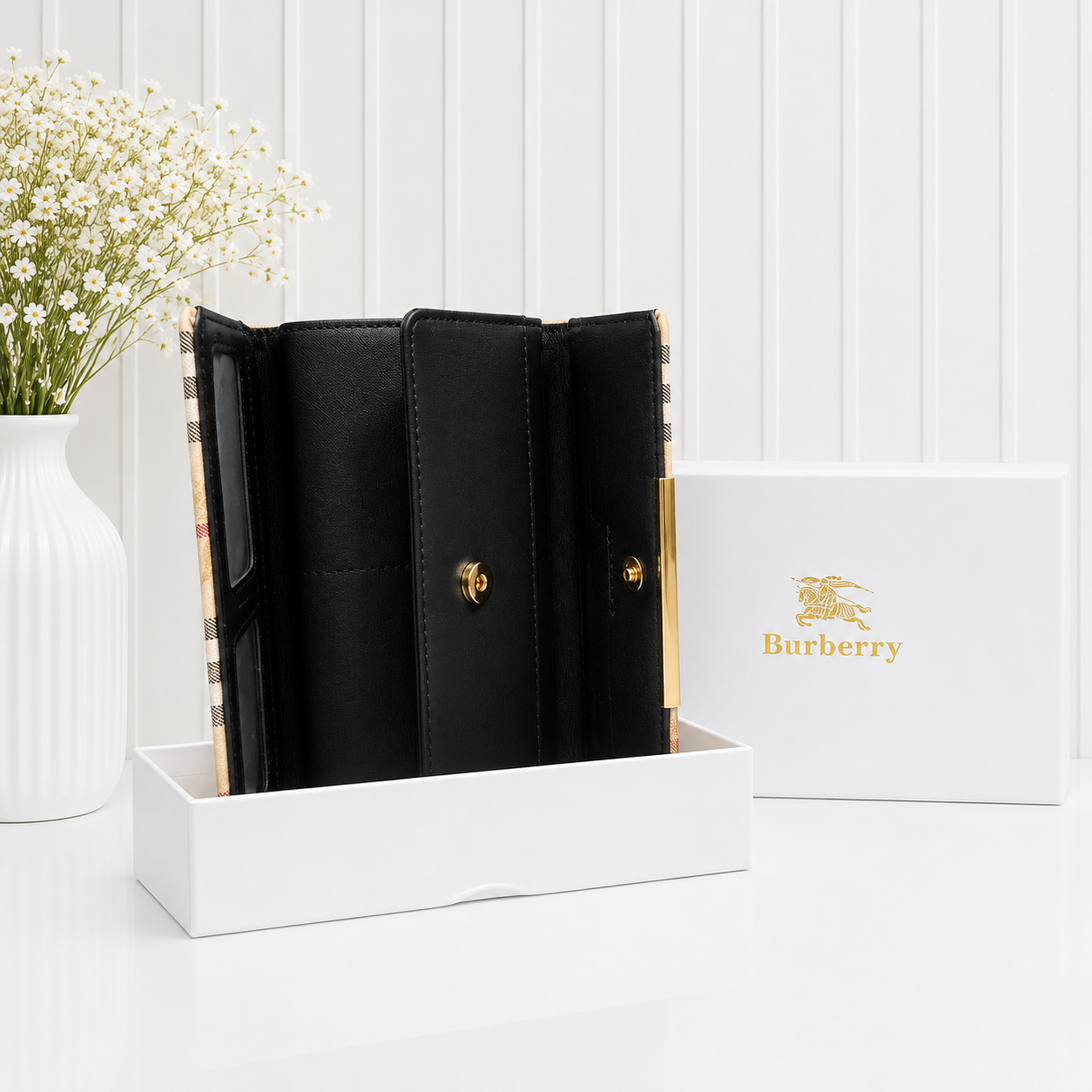 Burberry Vintage Check Continental Long Wallet