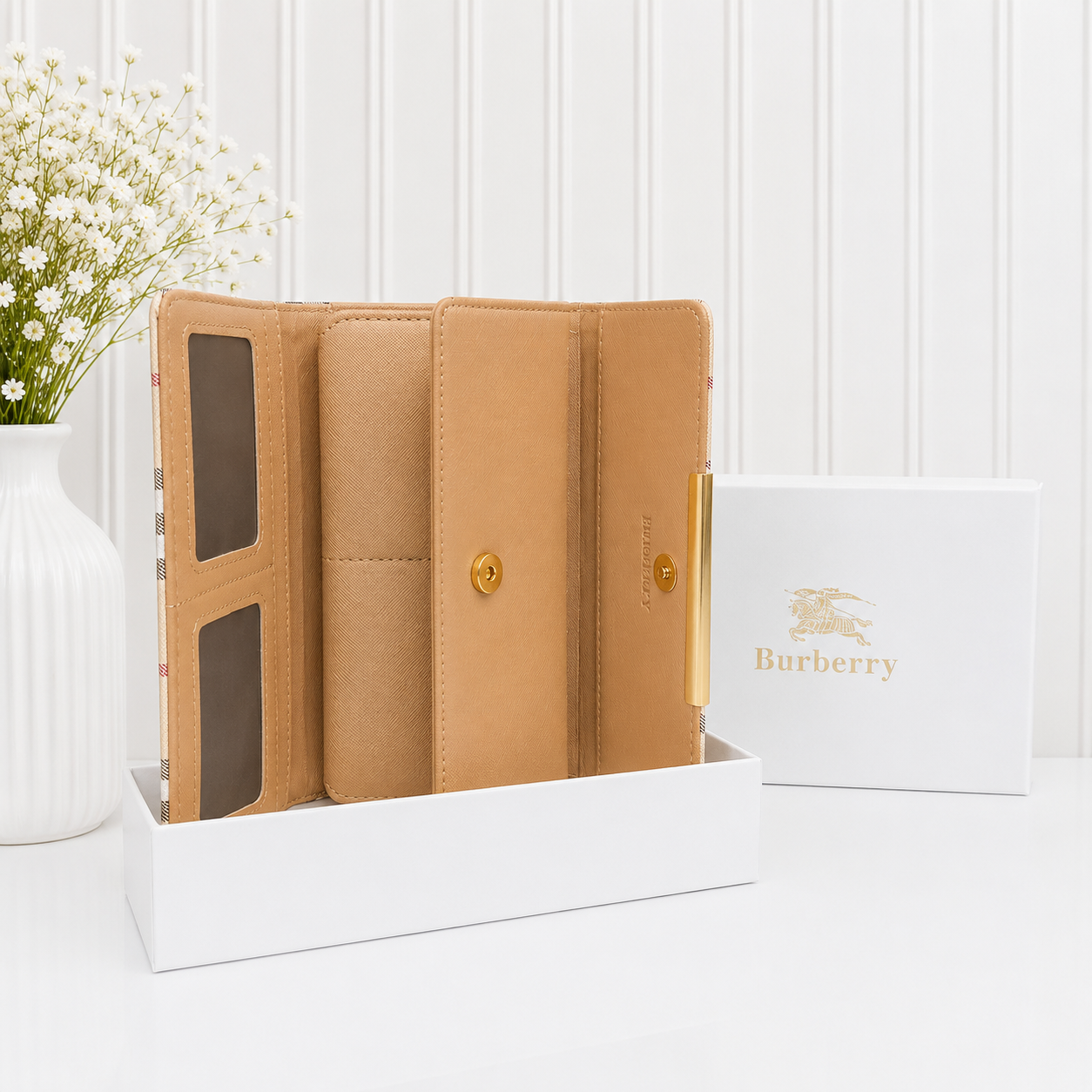 Burberry Vintage Check Continental Long Wallet