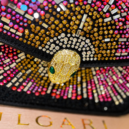Bvlgari Serpenti Crystal Evening Bag