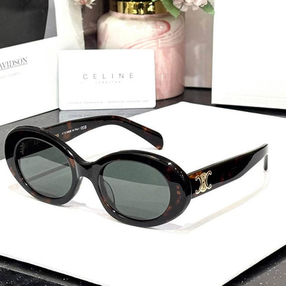 CELINE Oval Frame Sunglasses Style
