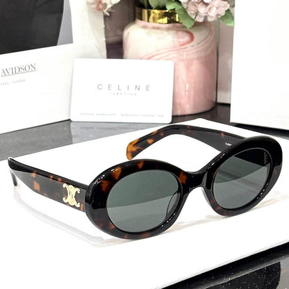 CELINE Oval Frame Sunglasses Style
