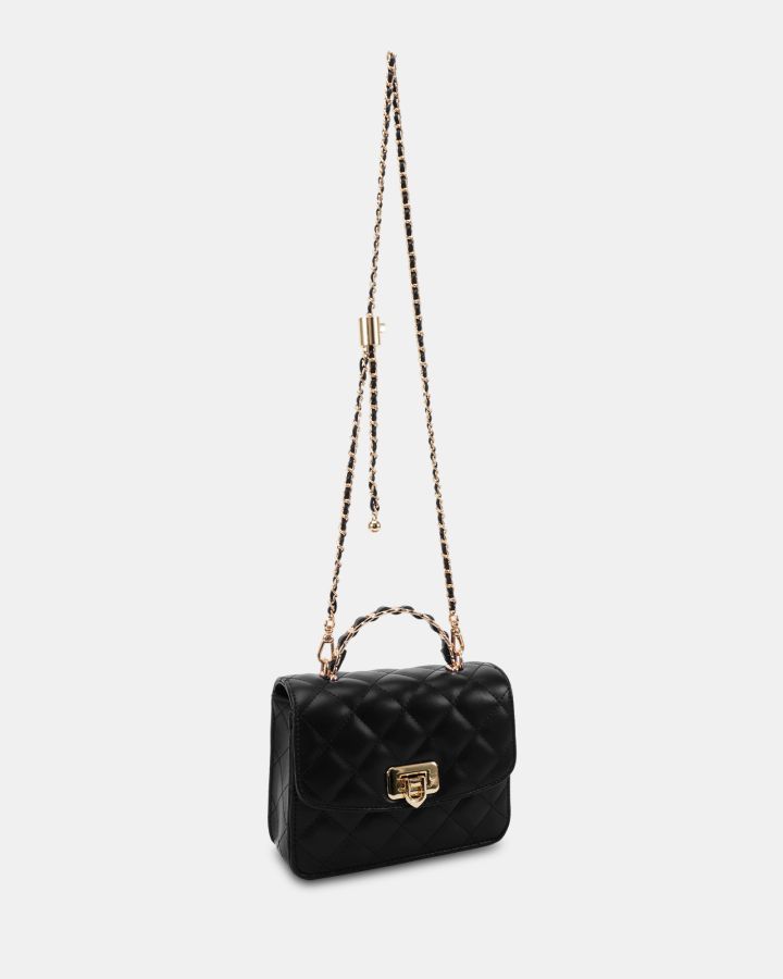 Charles and Keith Quilted Top Handle Chain Bag