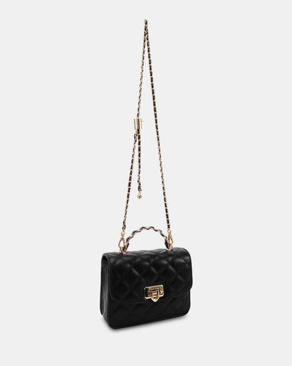 Charles and Keith Quilted Top Handle Chain Bag