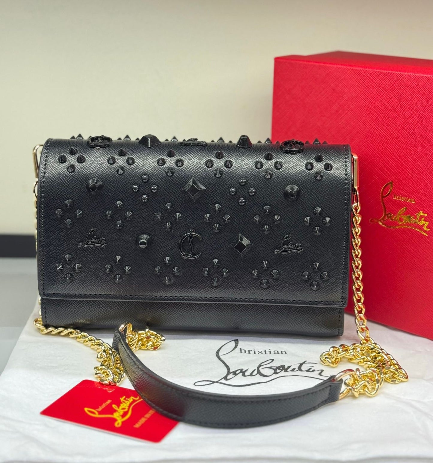 Christian Louboutin Paloma Clutch (Loubinthesky Spikes Edition)