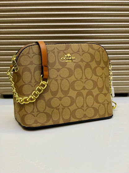 Coach Signature Dome Camera Crossbody Bag