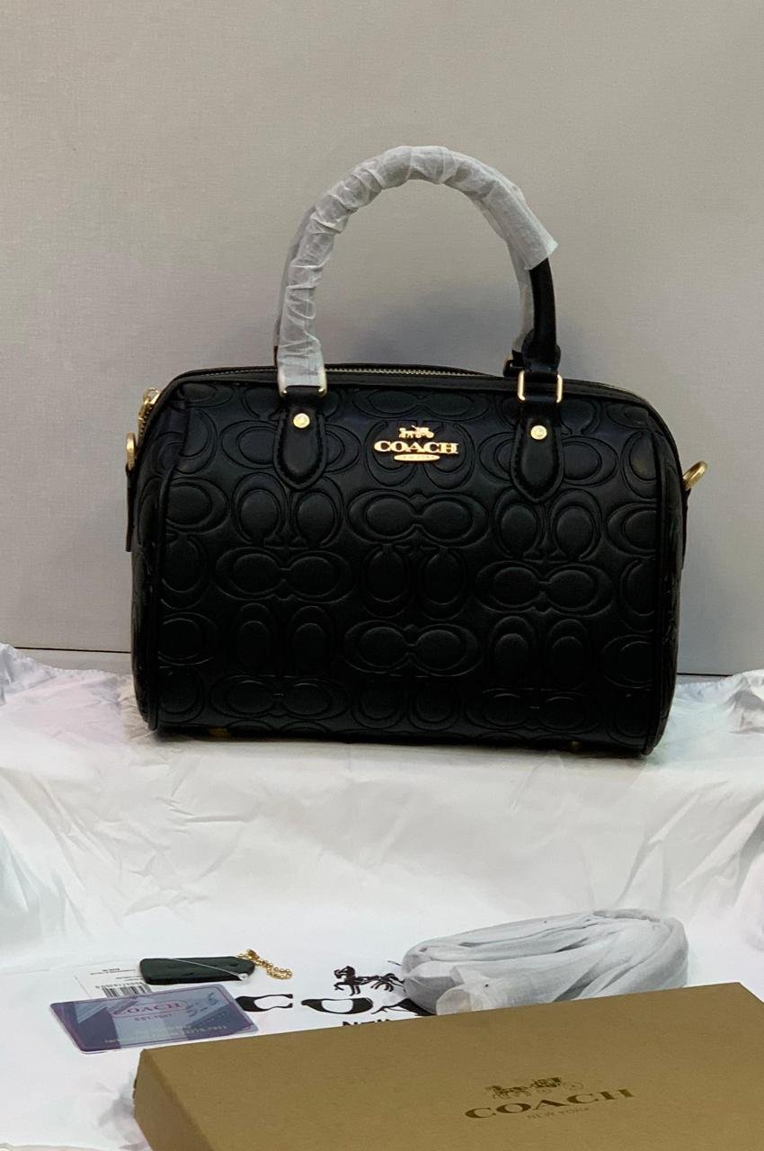 Coach Embossed Signature C Mini Satchel
