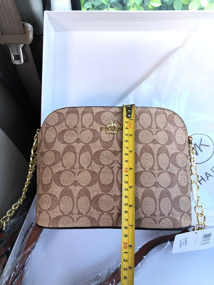 Coach Signature Dome Camera Crossbody Bag