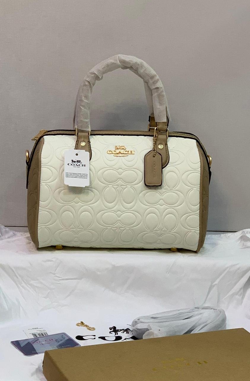 Coach Embossed Signature C Mini Satchel