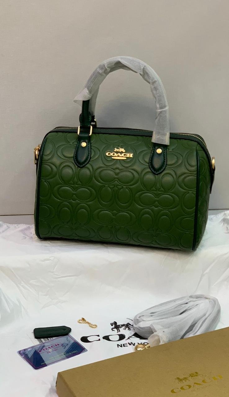 Coach Embossed Signature C Mini Satchel
