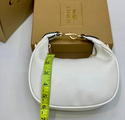 Coach Mini Leather Crescent Shoulder Bag