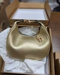 Coach Mini Leather Crescent Shoulder Bag