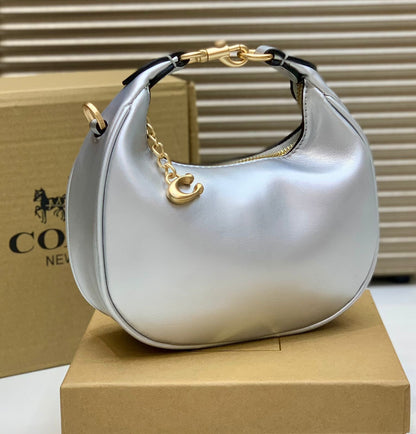 Coach Mini Leather Crescent Shoulder Bag