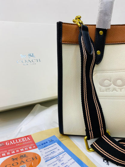 COACH Field Tote 30 in Colorblock With Coach Badge