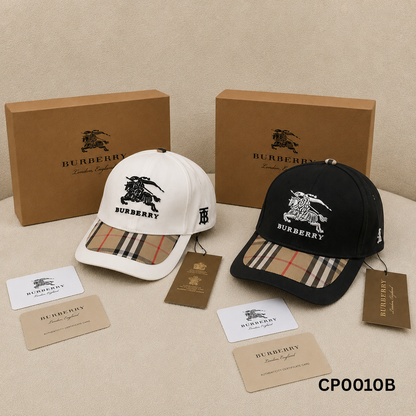Burberry Vintage Check Logo Baseball Cap