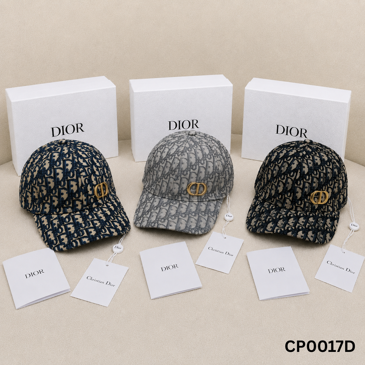 Christian Dior Oblique CD Logo Baseball Cap