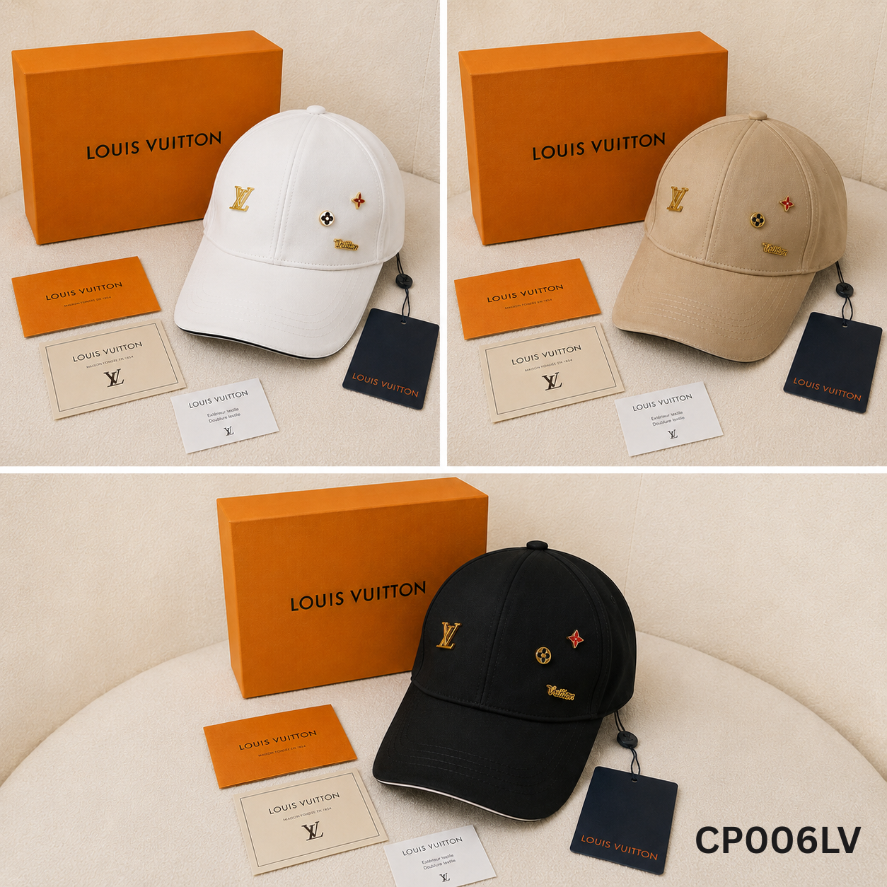Louis Vuitton Embellished Luxury Baseball Cap
