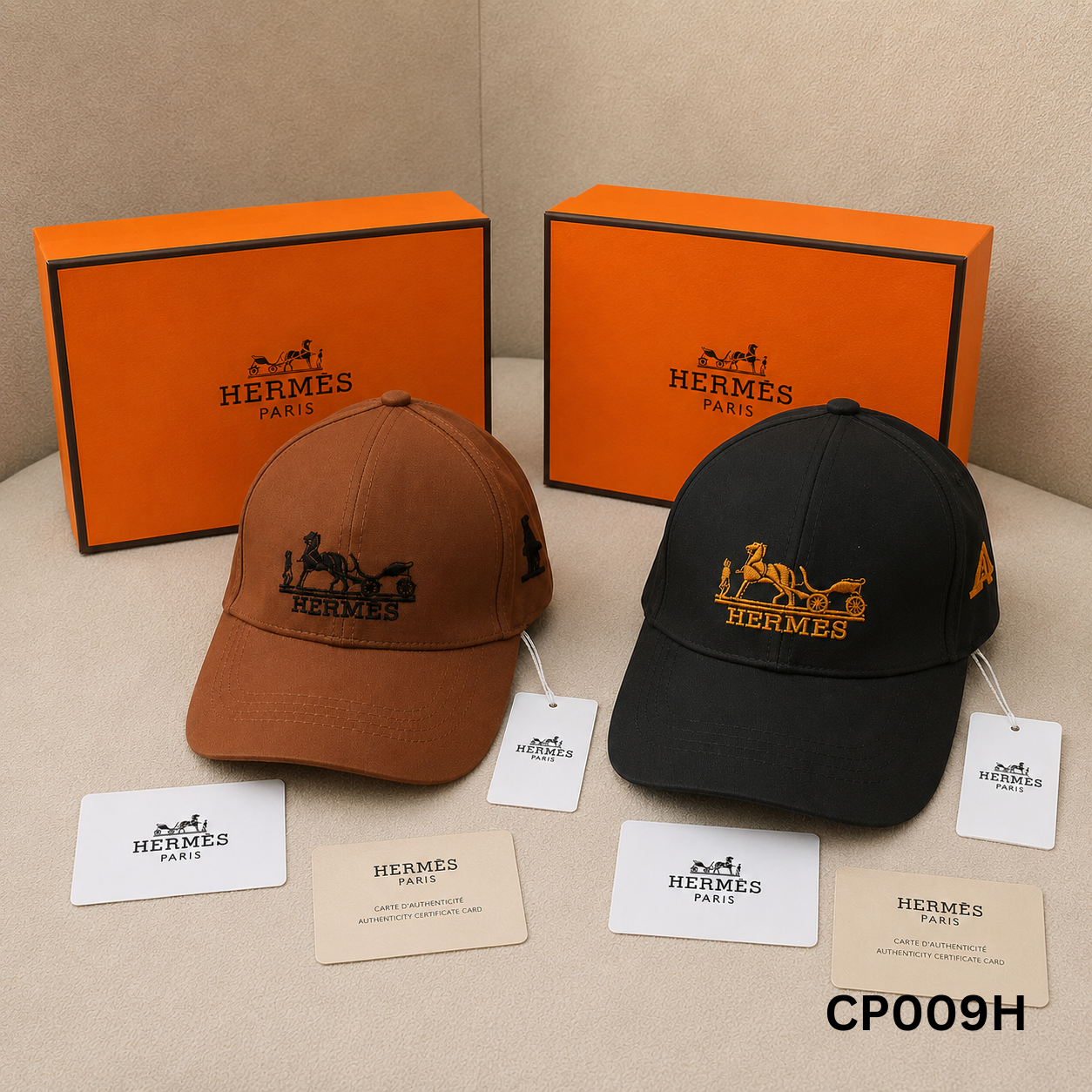 Hermès Paris Embroidered Baseball Cap
