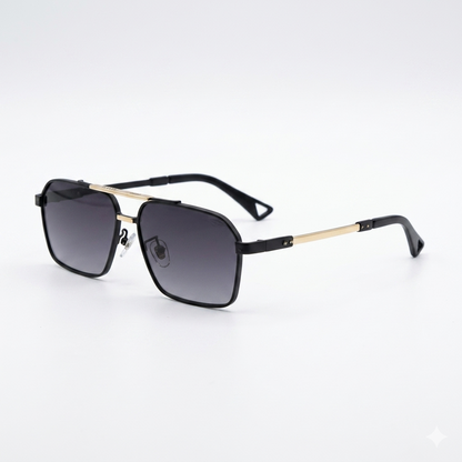 Cartier Modern Square Metal Sunglasses