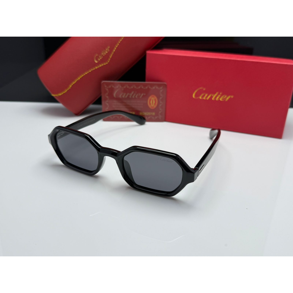 Cartier Geometric Acetate Sunglasses