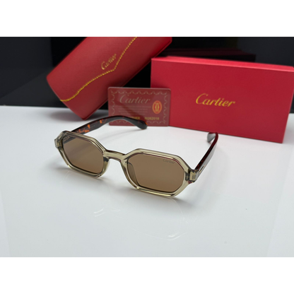 Cartier Geometric Acetate Sunglasses