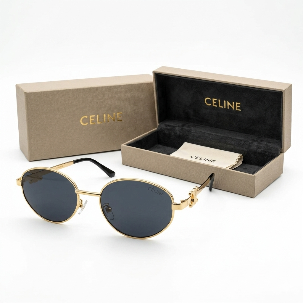 Celine Classic Round Metal Sunglasses