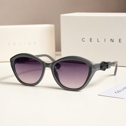 Celine Luxe Oval Cat-Eye Sunglasses