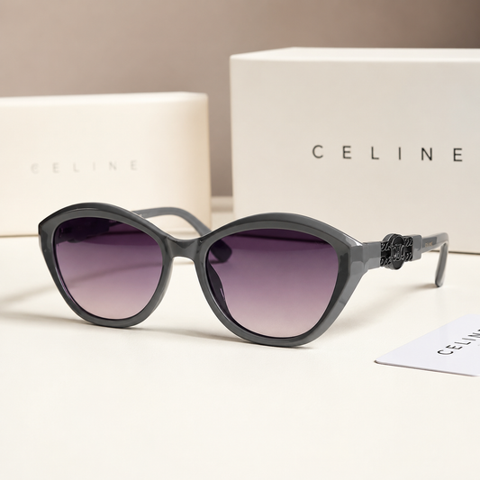 Celine Luxe Oval Cat-Eye Sunglasses
