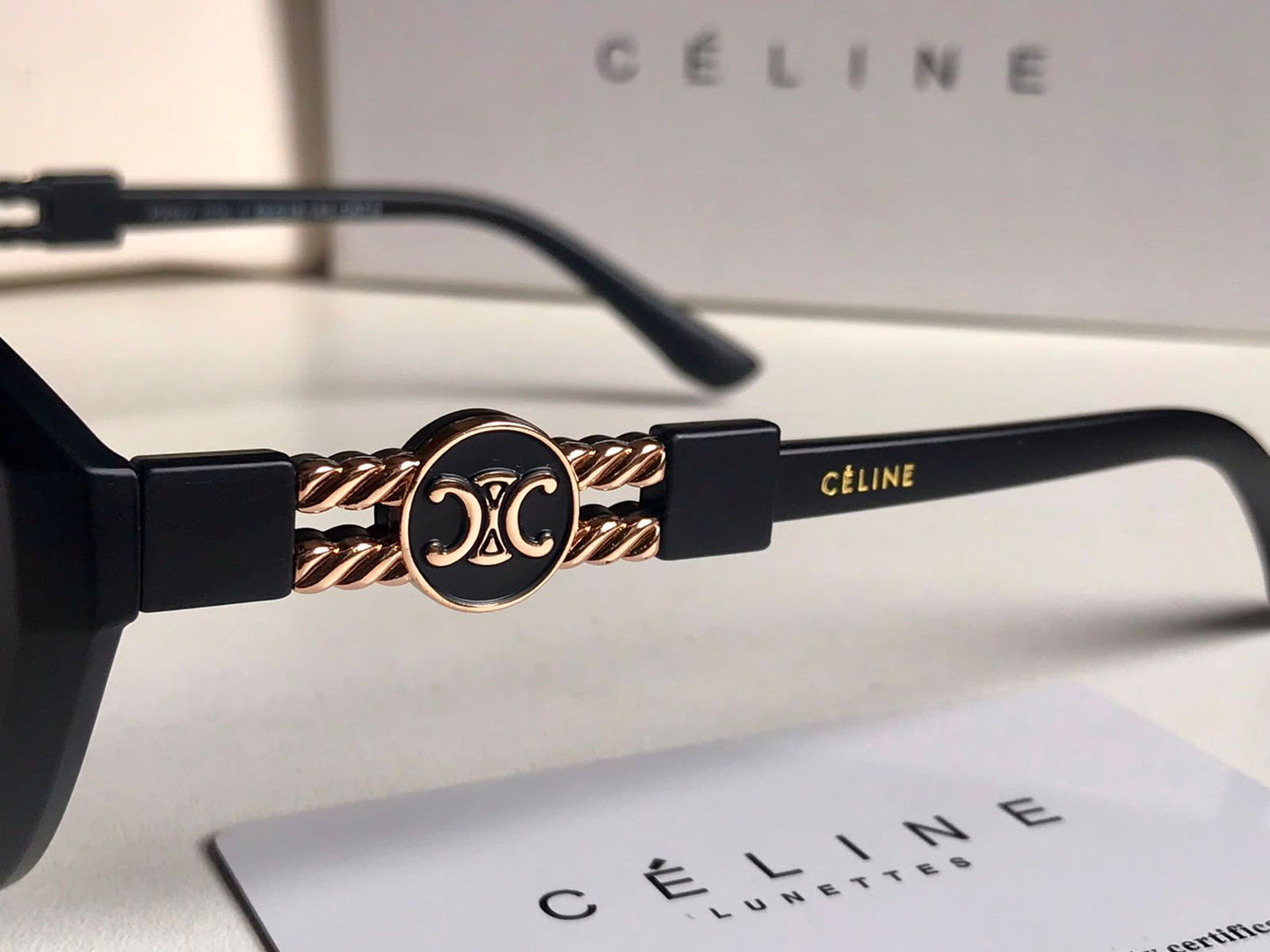 Celine Luxe Oval Cat-Eye Sunglasses