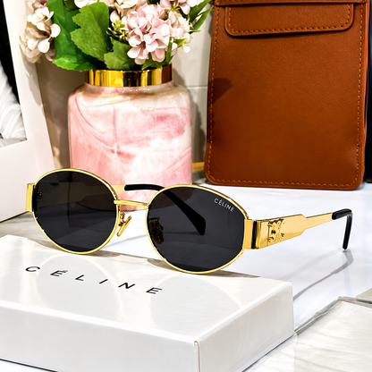 Celine Round Metal Frame Sunglasses