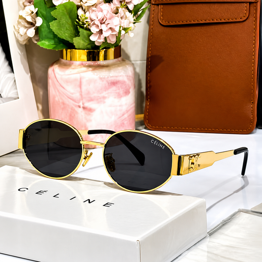 Celine Round Metal Frame Sunglasses
