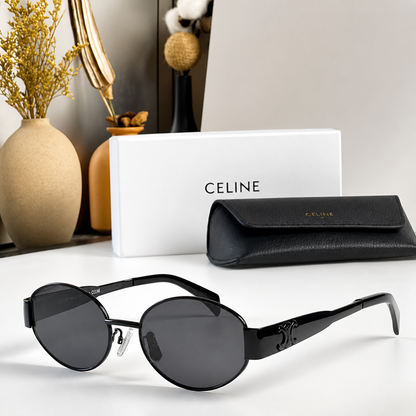 Celine Round Metal Frame Sunglasses