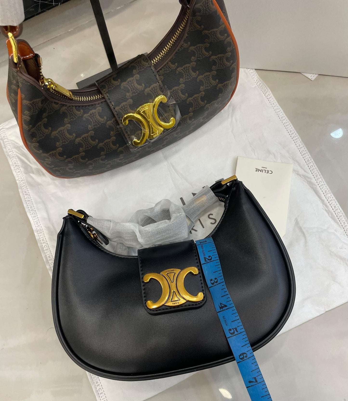 Celine Triomphe Monogram Shoulder Bag Style